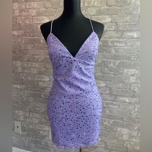 Lucy in the Sky Lavender Sequin Dress